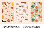 a set of abstract backgrounds... | Shutterstock .eps vector #1704360301