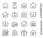 Home Icon Set. Contains Such...