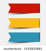 paper sticker big set isolated... | Shutterstock .eps vector #1935833881