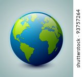earth icon | Shutterstock .eps vector #93757264