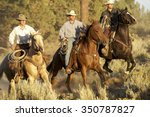 Three Cowboys Galloping 