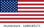 official flag of usa. us flag... | Shutterstock .eps vector #1688185171