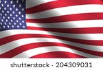 usa flag background | Shutterstock . vector #204309031