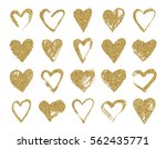 Valentine Day Gold Glitter...