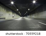 Interior Of An Urban Tunnel...