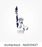 The Statue Of Liberty. Vector...