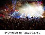 Fun concert party disco light background