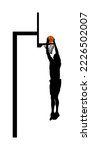Basketball Player Stunt Jumping ...