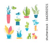 colorful vector icons' set of... | Shutterstock .eps vector #1662002521