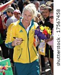 Small photo of MELBOURNE 17 SEPTEMBER: Gold Medalist Leisel Jones at the 2008 Olympic Homecoming Parade
