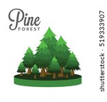 pine tree forest 2 | Shutterstock .eps vector #519333907