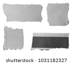 pieces of torn paper on plain... | Shutterstock . vector #1031182327