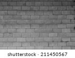 Closeup Of Grey Block Wall