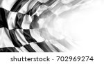 checkered black and white... | Shutterstock . vector #702969274