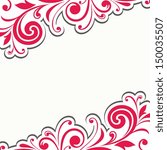 Floral Decoration Pattern Frame Stock Vector 150035507 Floral Decoration Pattern Frame Stock Vector 150035507