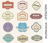 colorful vintage and retro... | Shutterstock .eps vector #193567094