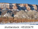 Landscape of the Winter at Grand Junction, Colorado with snow image