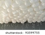 ceiling covered in balloons | Shutterstock . vector #93599755