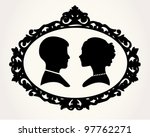 couple silhouette | Shutterstock .eps vector #97762271