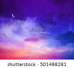 Magic Sky Background With Stars ...