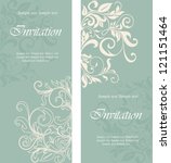 beautiful floral invitation... | Shutterstock .eps vector #121151464