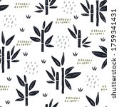 seamless pattern with bamboo... | Shutterstock .eps vector #1759341431
