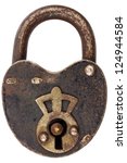 Vintage Corroded Padlock With...
