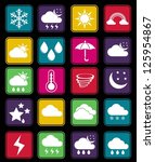 weather effect simple icon | Shutterstock .eps vector #125954867
