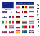 european union country flags ... | Shutterstock . vector #212024161
