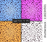 set of colorful leopard... | Shutterstock .eps vector #118234501
