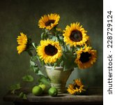 Still Life With Sunflowers And...