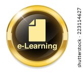 e learning icon | Shutterstock .eps vector #223114627