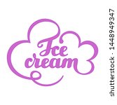ice cream logo graphic.... | Shutterstock . vector #1448949347