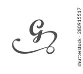 letter g logo template  | Shutterstock .eps vector #280915517