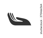 vector hand logo | Shutterstock .eps vector #370466564