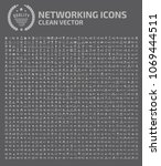 internet and network icon set... | Shutterstock .eps vector #1069444511
