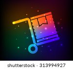 cargo box design rainbow... | Shutterstock .eps vector #313994927