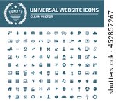 universal website icon set... | Shutterstock .eps vector #452857267