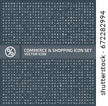 commerce and shopping icon set... | Shutterstock .eps vector #672282994