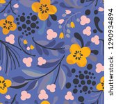 seamless vector floral pattern. ... | Shutterstock .eps vector #1290934894
