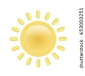 sun icon . vector illustration | Shutterstock .eps vector #653003251