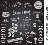 set of barbershop design icons. ... | Shutterstock .eps vector #206926864