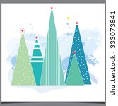 beautiful christmas background... | Shutterstock .eps vector #333073841