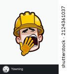 icon of a construction worker... | Shutterstock .eps vector #2124361037