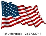 flag of usa | Shutterstock .eps vector #263723744