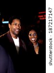 Small photo of Denzel Washington and wife Pauletta, LA, CA, 2000