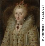 Portrait Of Elizabeth I  Queen...