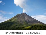 Arenal Volcano In Costa Rica...