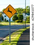 Traffic Sign  Deer Crossing Sign