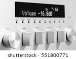 sound amplifier receiver front... | Shutterstock . vector #551800771